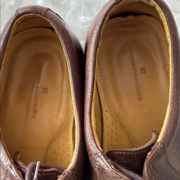 Sandro Moscolini Brown Leather Oxfords Loafers Dress Shoes Sz 14